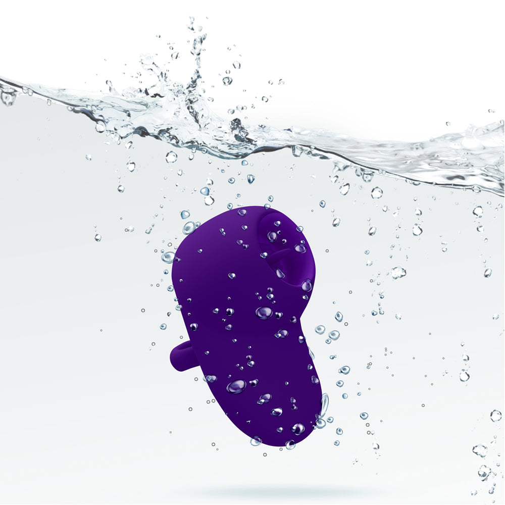 Kenley - Violet - Intense Flickering Finger Vibe With Comfort Grip Ring - GreatEagleInc