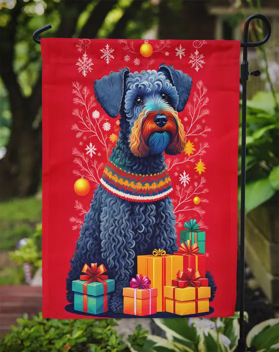 Kerry Blue Terrier Holiday Christmas Garden Flag Caroline's Treasures