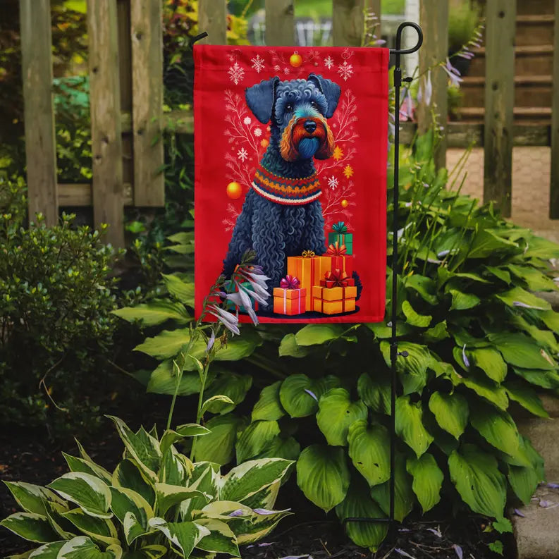 Kerry Blue Terrier Holiday Christmas Garden Flag Caroline's Treasures