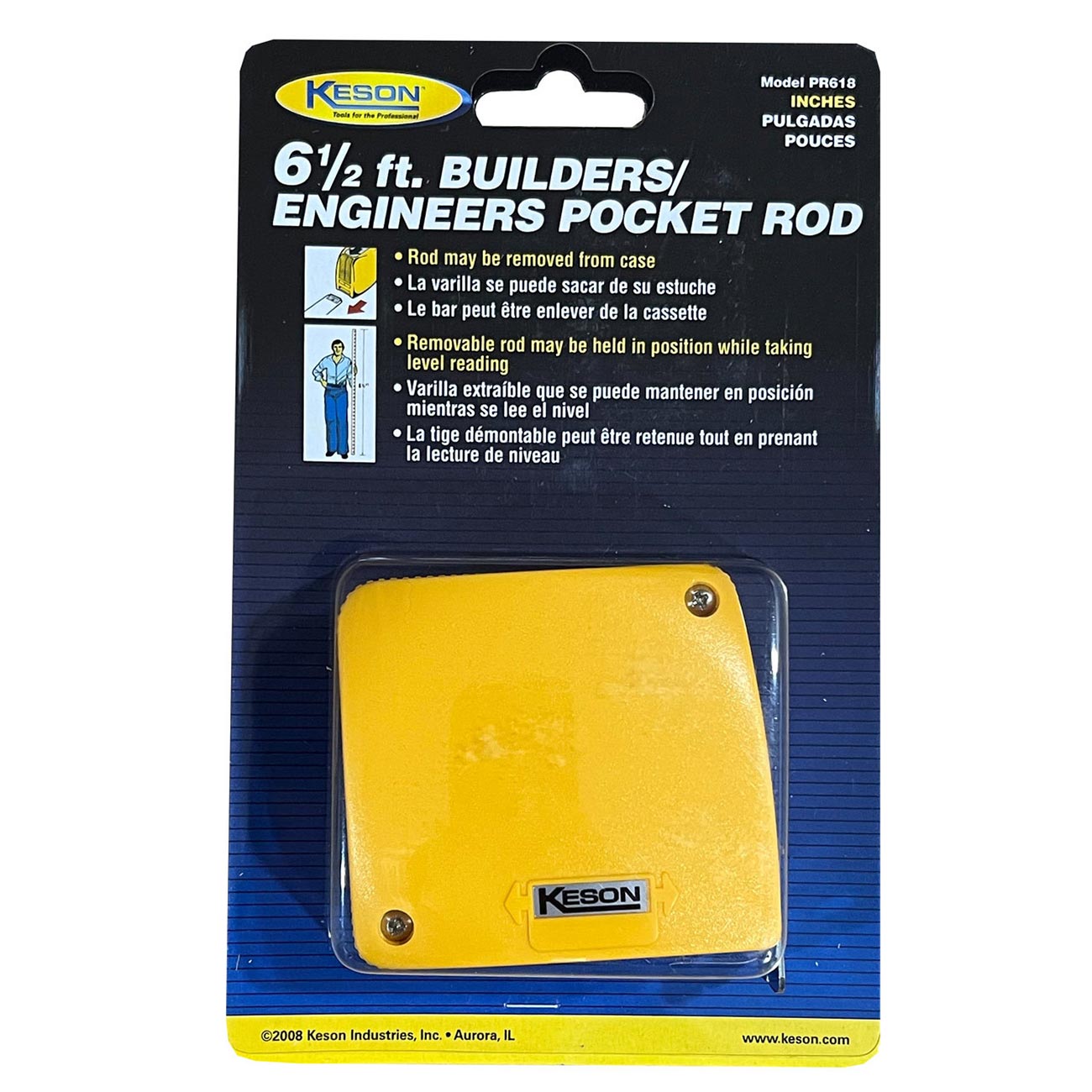 Keson Builder's Engineers Pocket Rod Length: 6.5 Foot (units: Foot & Inches) KESON