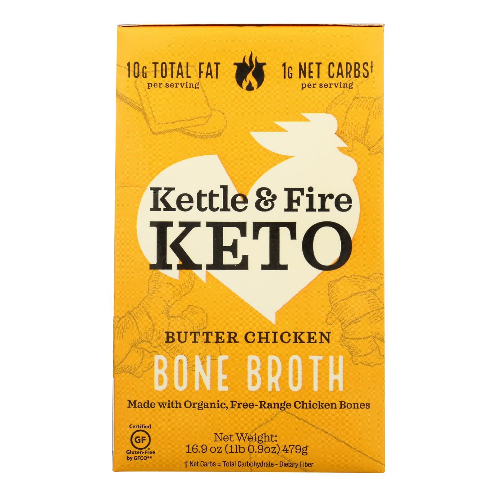 Kettle And Fire - Bone Broth Butter Chicken - Case Of 6-16.9 Oz Kettle And Fire