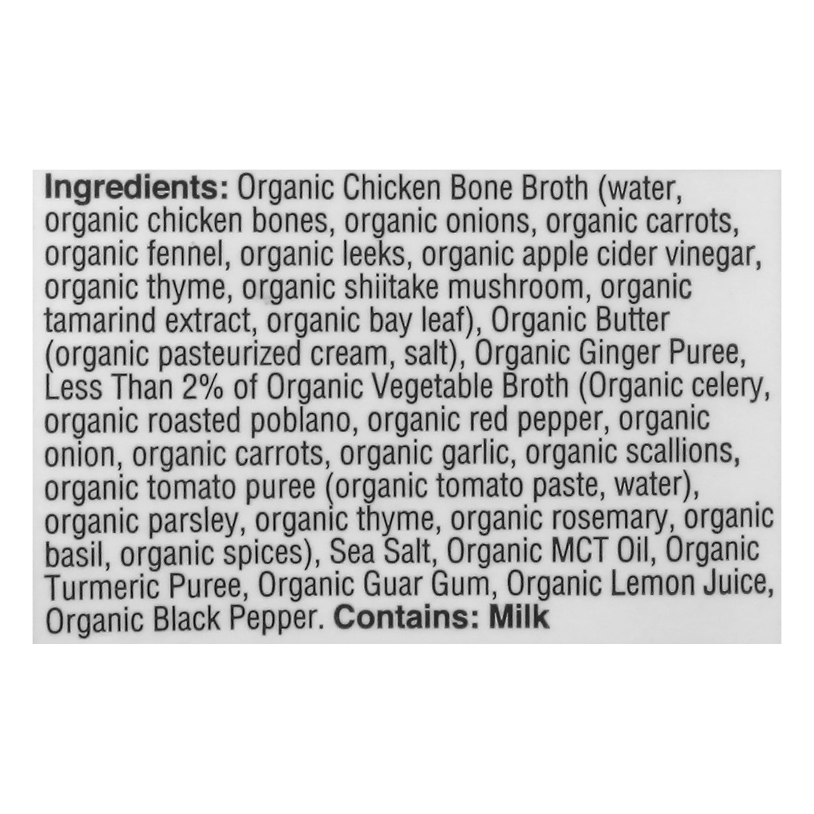 Kettle And Fire - Bone Broth Butter Chicken - Case Of 6-16.9 Oz Kettle And Fire