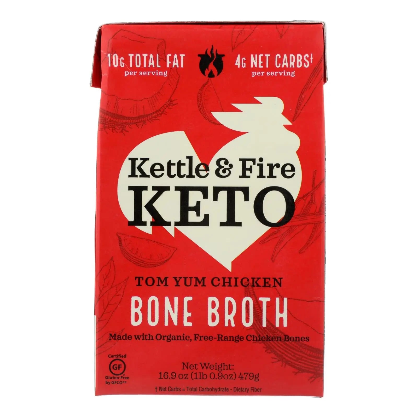 Kettle And Fire - Bone Broth Tom Yum Chicken - Case Of 6-16.9 Oz Kettle And Fire