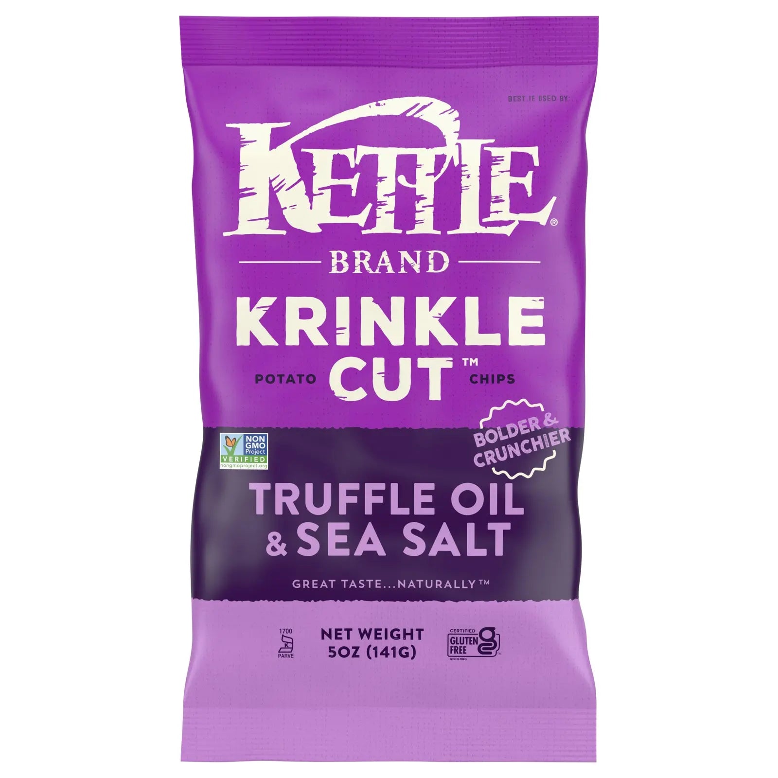 Kettle Brand - Krinkle Truff Sea Salt Chip - Case Of 15-5 Oz Kettle Brand