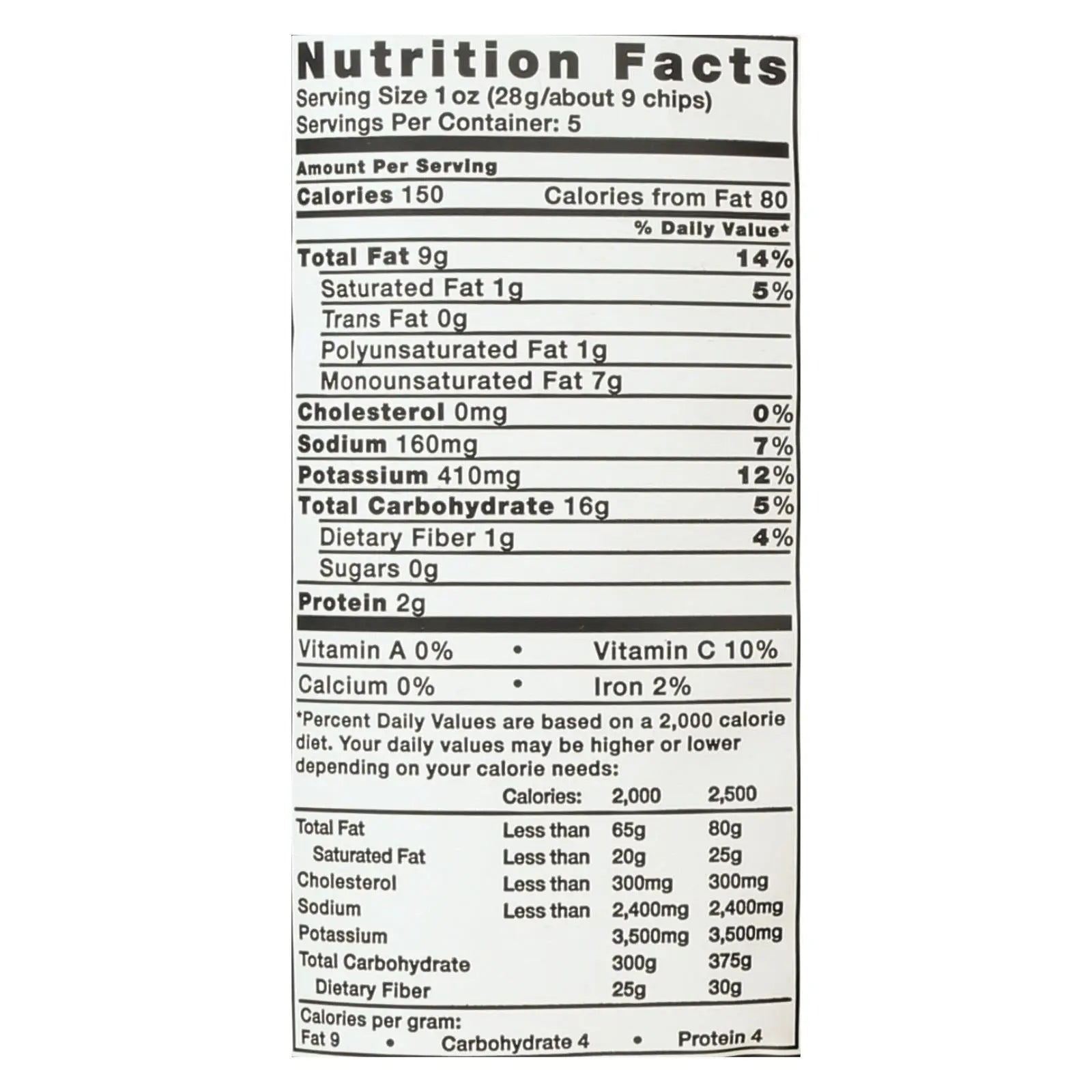 Kettle Brand Potato Chips - Salt And Pepper - Case Of 15 - 5 Oz. Kettle Brand
