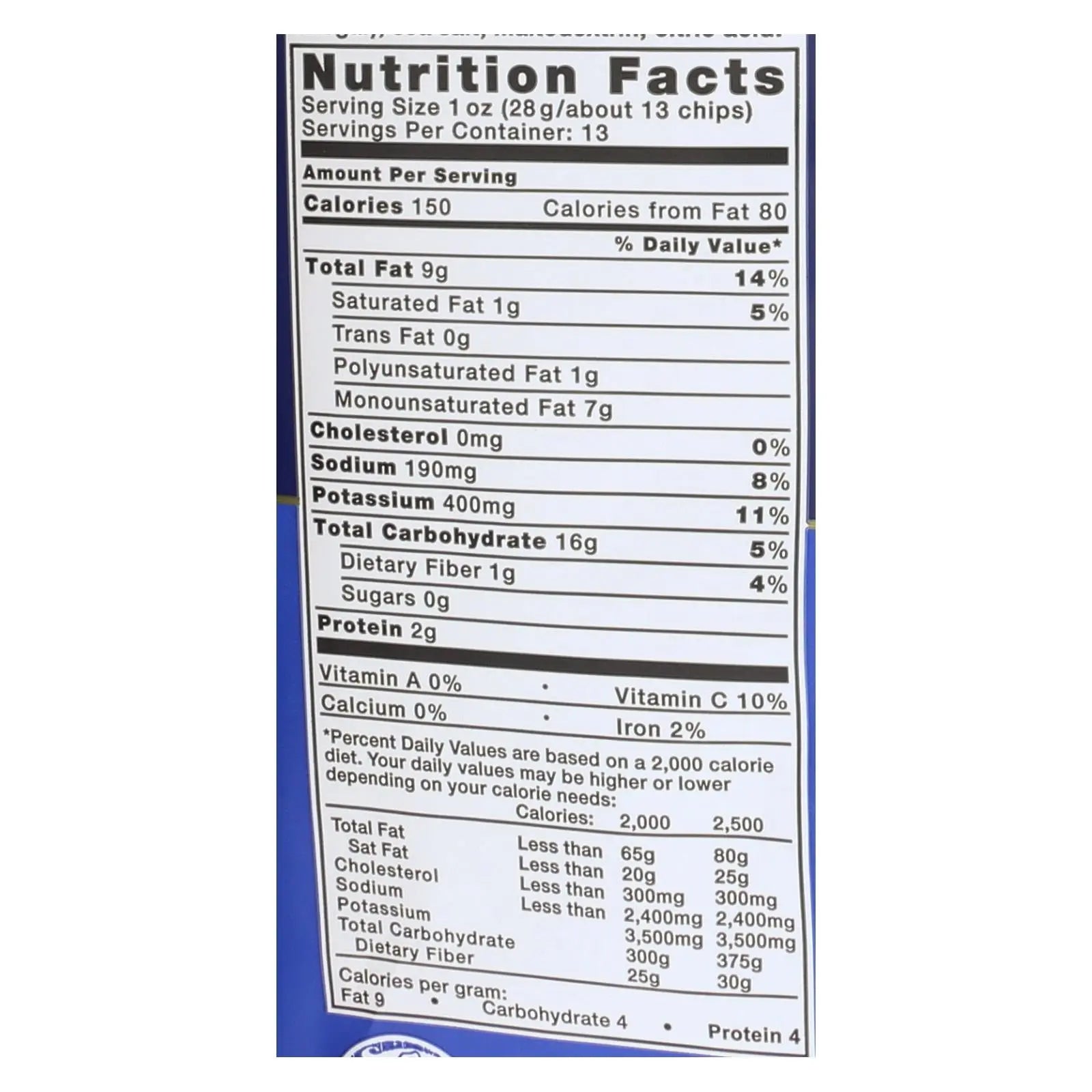 Kettle Brand - Potato Chps Sea Salt & Vngar - Case Of 9 - 13 Oz Kettle
