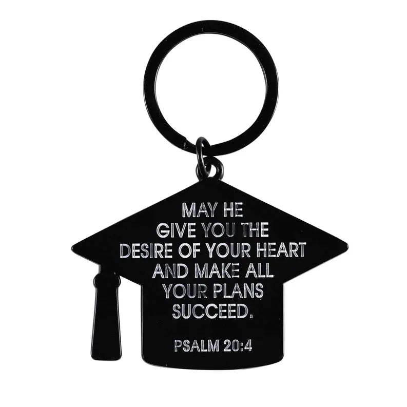 Keyring Congrats Grad Psalm 20:4 Dicksons Inc