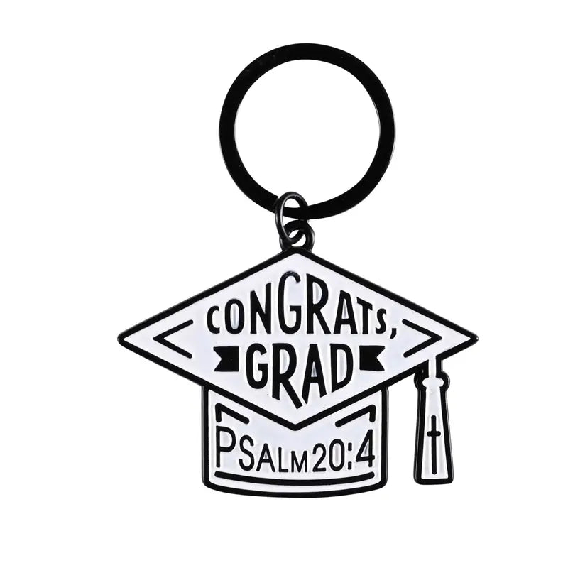 Keyring Congrats Grad Psalm 20:4 Dicksons Inc