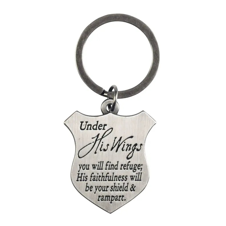 Keyring Shield Psalm 91 Eagle Dicksons Inc