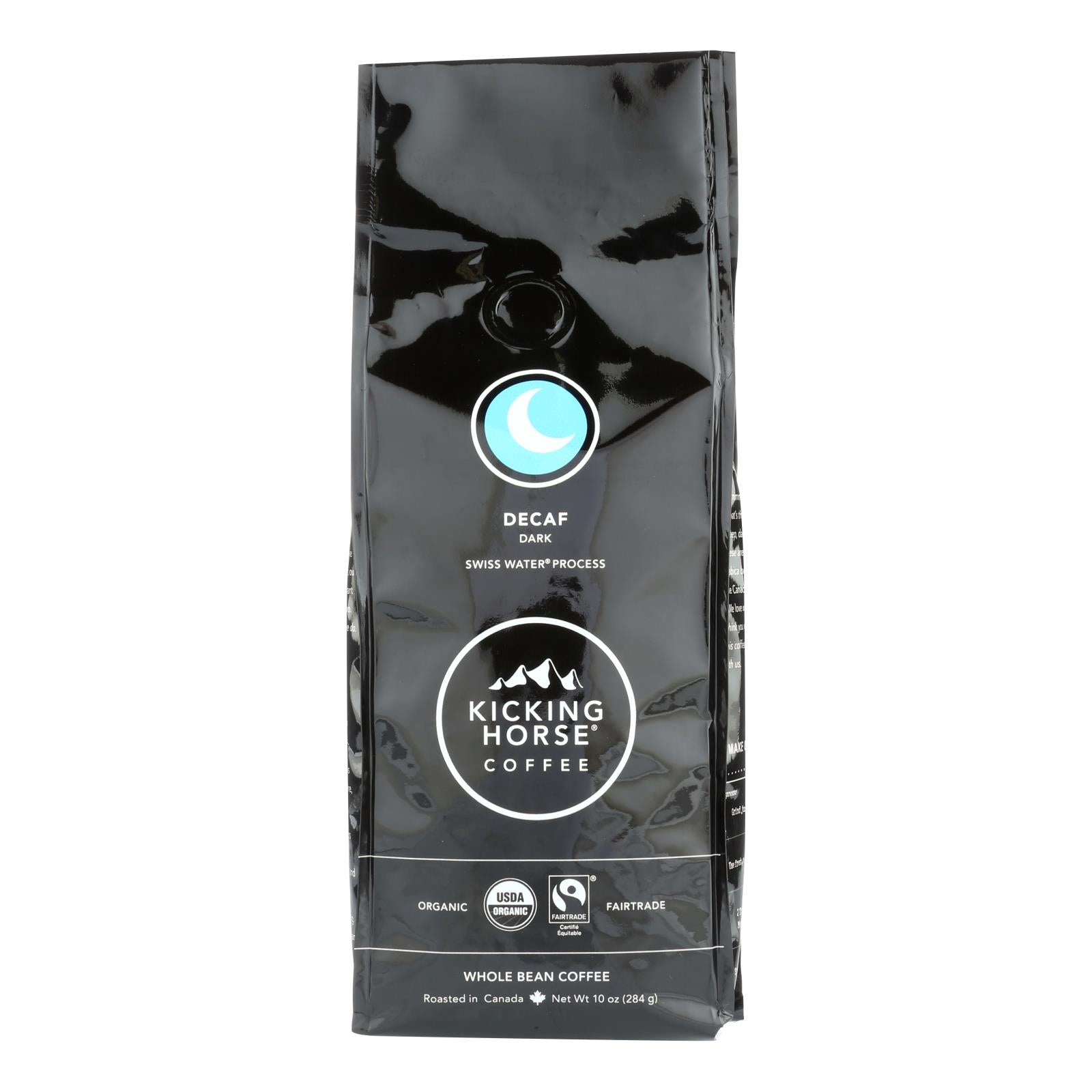 Kicking Horse Coffee - Whole Bean - Decaf - Case Of 6 - 10 Oz. Kicking Horse