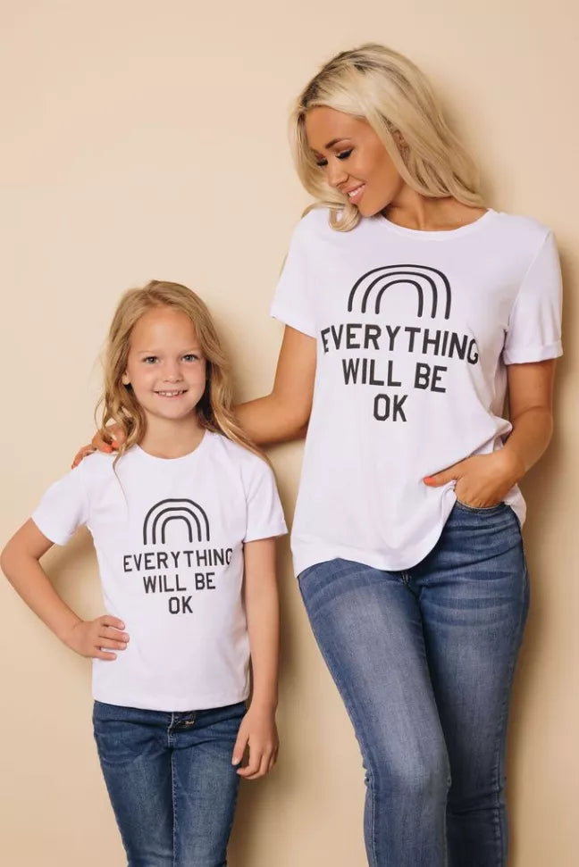 Kids - Everything Will Be Ok Mama + Me Tee Stay Warm in Style