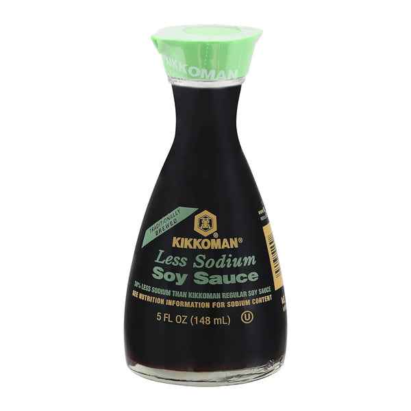 Kikkoman Soy Sauce - Less Sodium - Case Of 12 - 5 Oz. Kikkoman