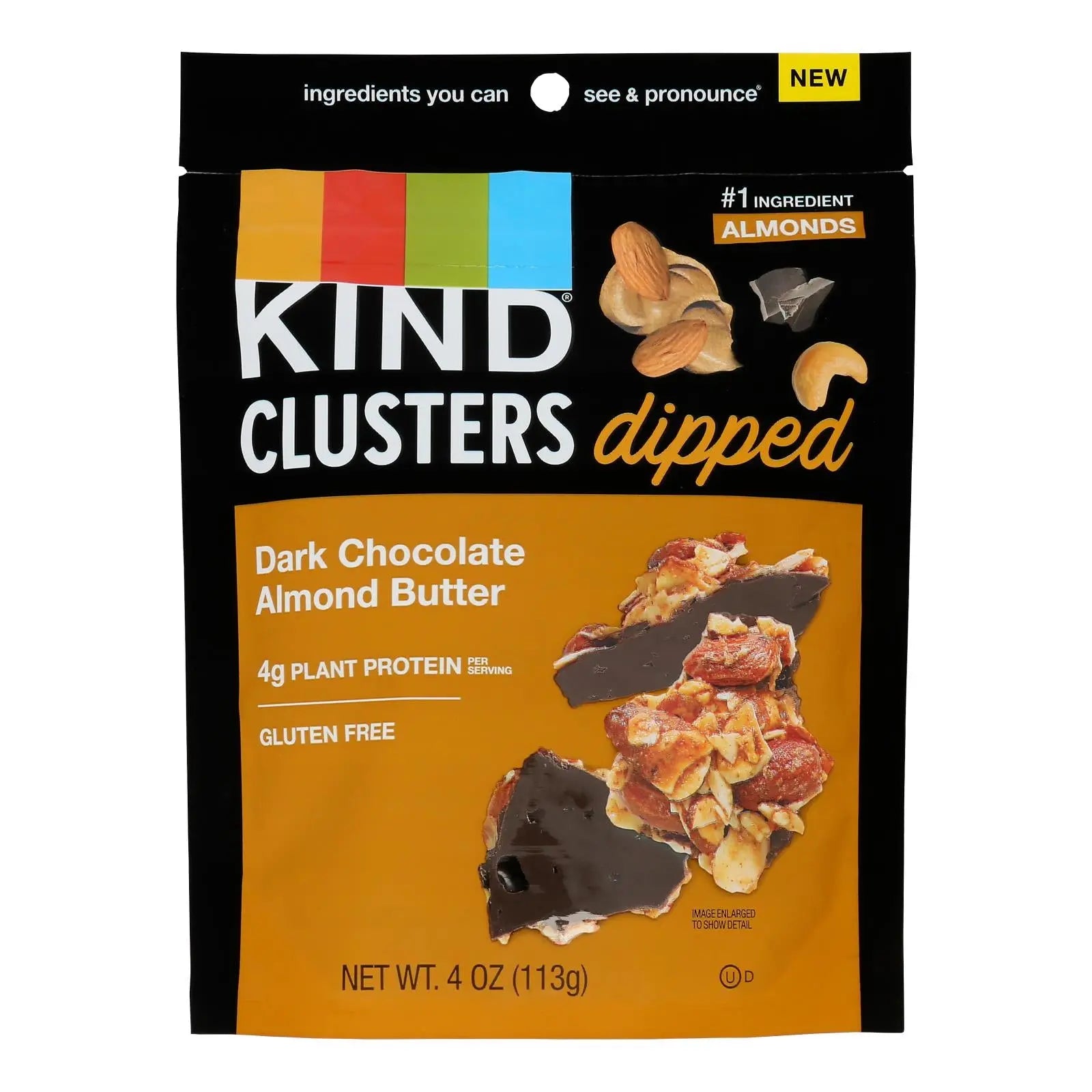 Kind - Clstr Dip Dkchoc Almond Butter - Case Of 8-4 Oz Kind