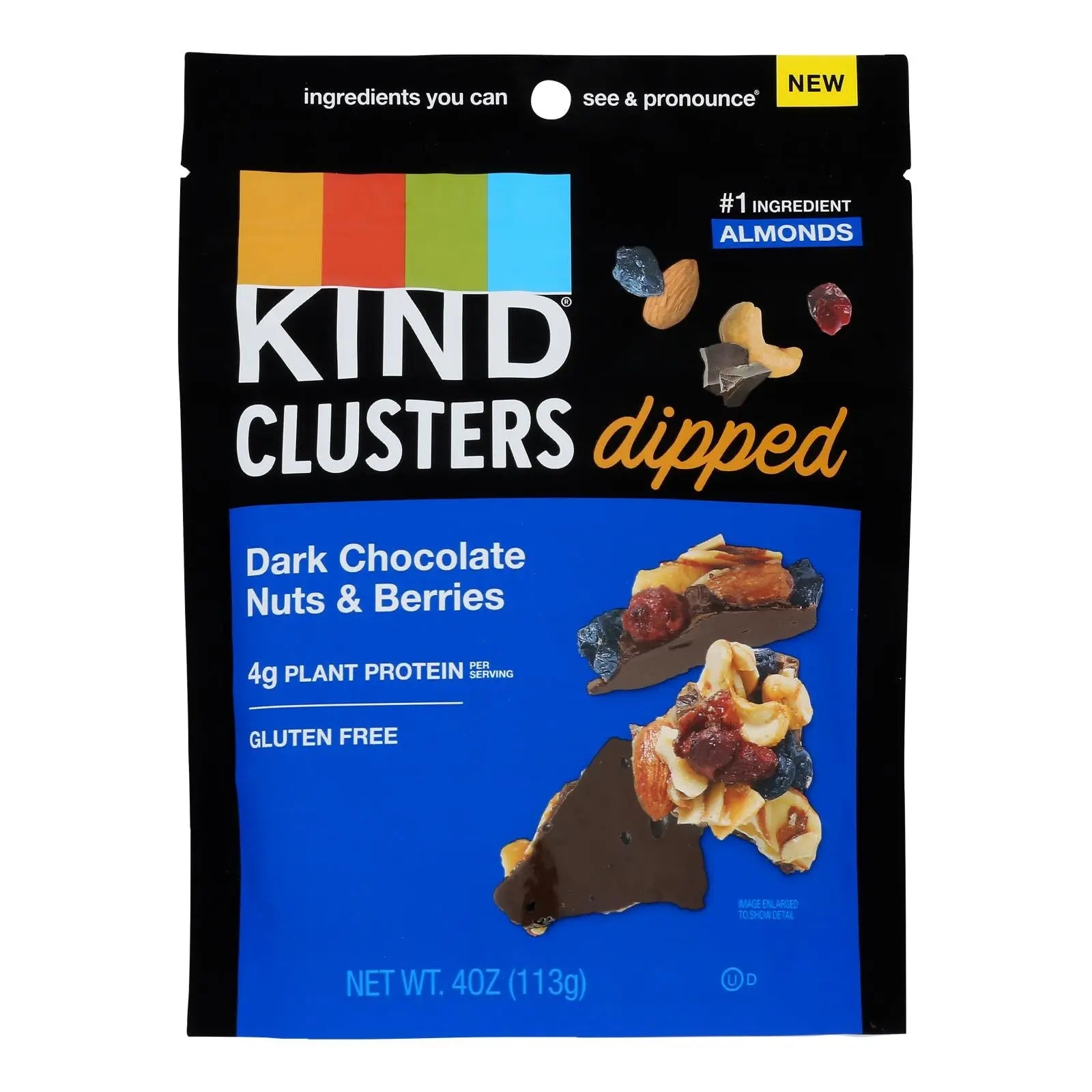 Kind - Clstr Dip Dkchoc Nut/brry - Case Of 8-4 Oz Kind