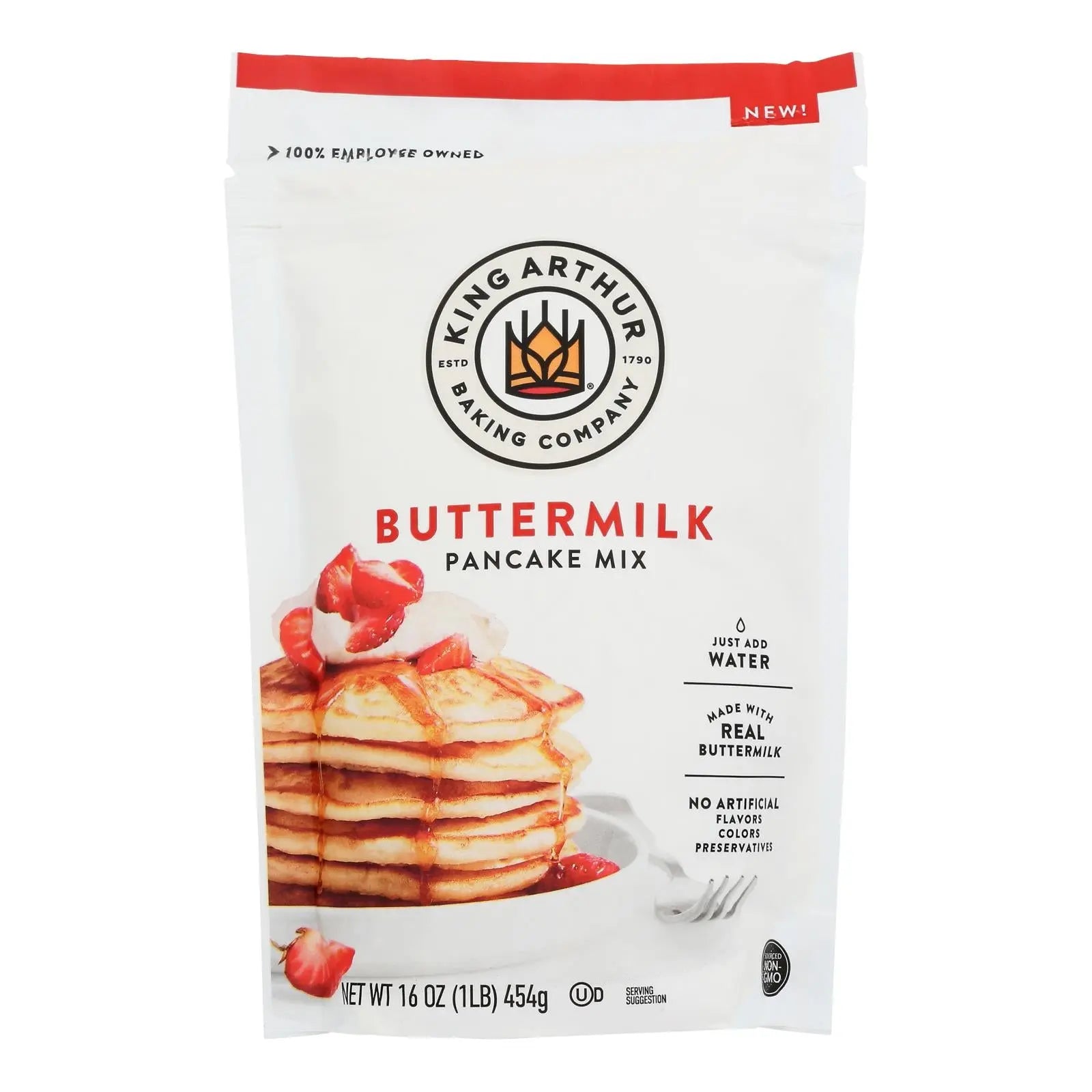 King Arthur Baking Company - Mix Butter Milk Pancake - Case Of 6-16 Oz King Arthur Baking Company