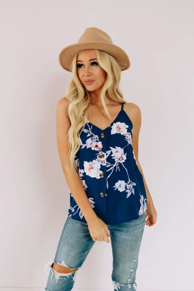 Kiss From A Floral Tank Stay Warm in Style