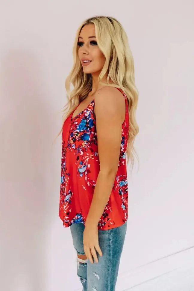 Kiss From A Floral Tank Stay Warm in Style