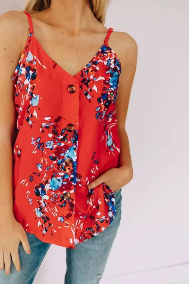 Kiss From A Floral Tank Stay Warm in Style