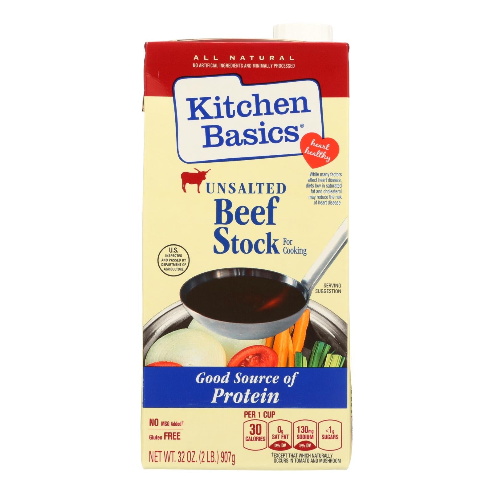 Kitchen Basics Beef Stock - Case Of 12 - 32 Fl Oz. - GreatEagleInc