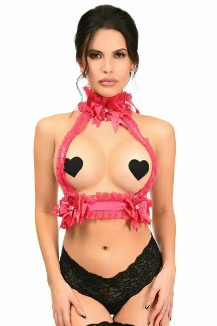 Kitten Collection Lace Double Strap Body Harness Daisy Corsets
