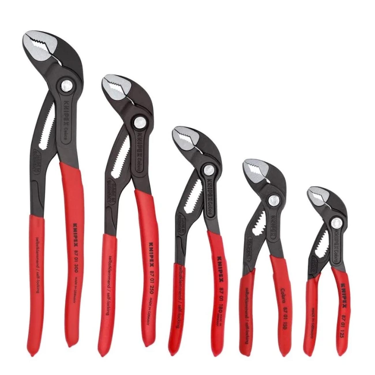 Knipex Cobra Set In Tool Roll (5 Piece Set) Knipex