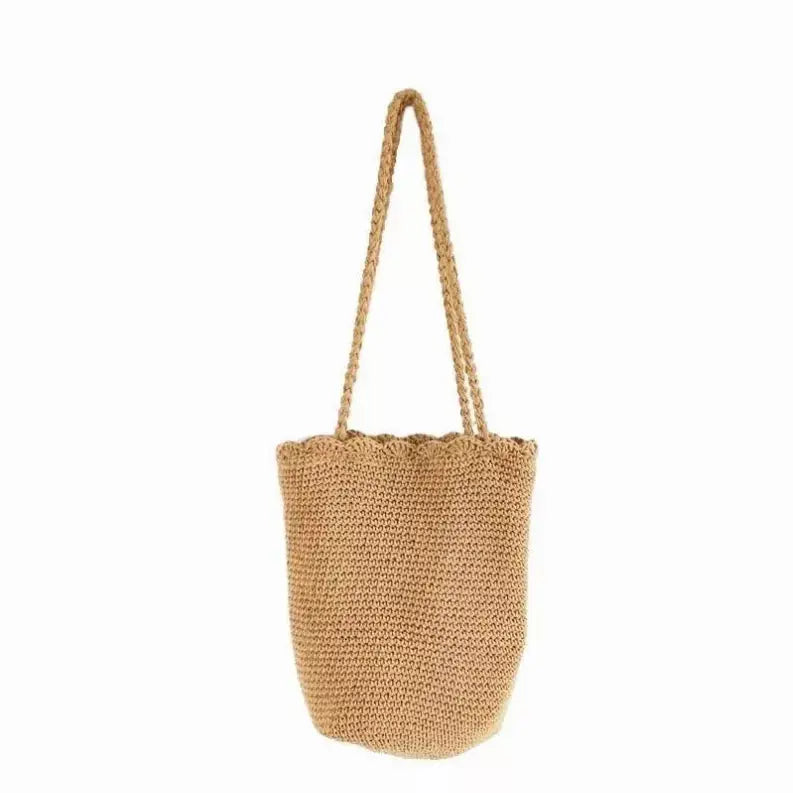 Knitted Scalloped Edge Tote Ellison+Young