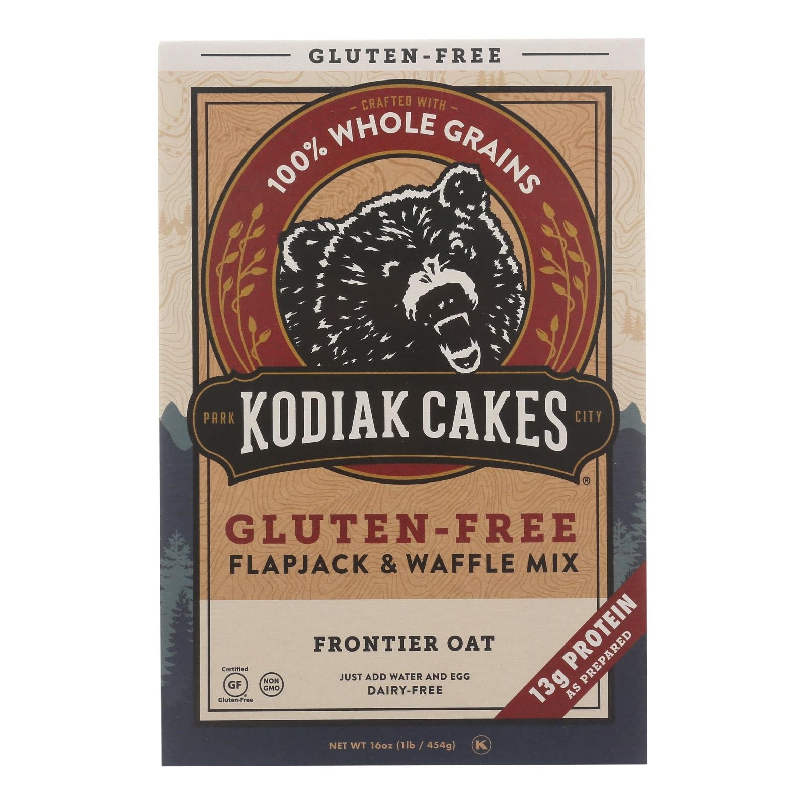 Kodiak Cakes - Flpjck Waff Gluten Free Oat Frntr - Case Of 6 - 16 Oz - GreatEagleInc
