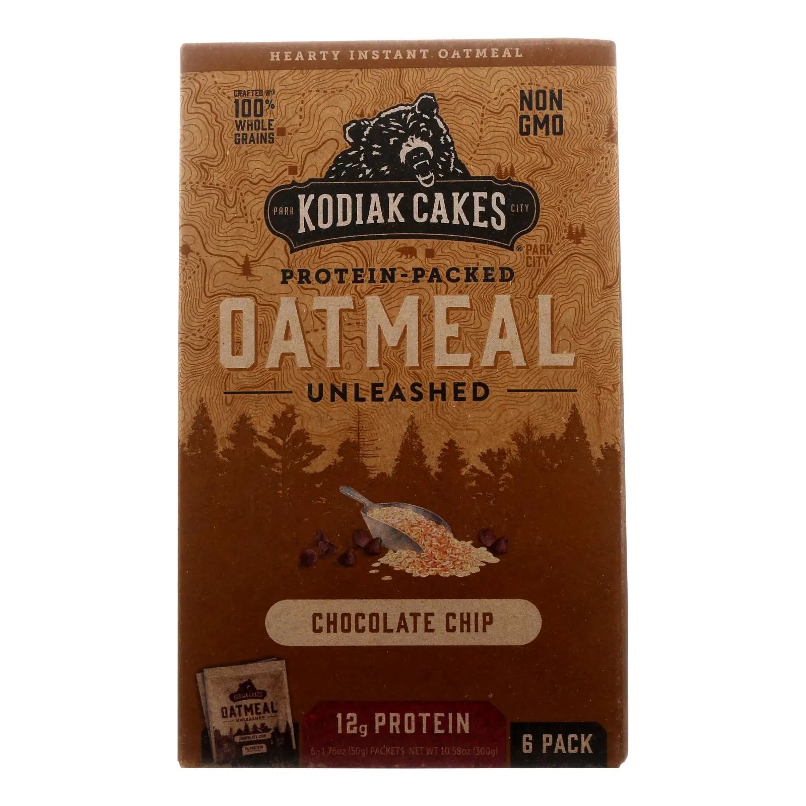 Kodiak Cakes - Oatmeal Choc Chip Packets - Cs Of 6-6/1.76oz Kodiak Cakes