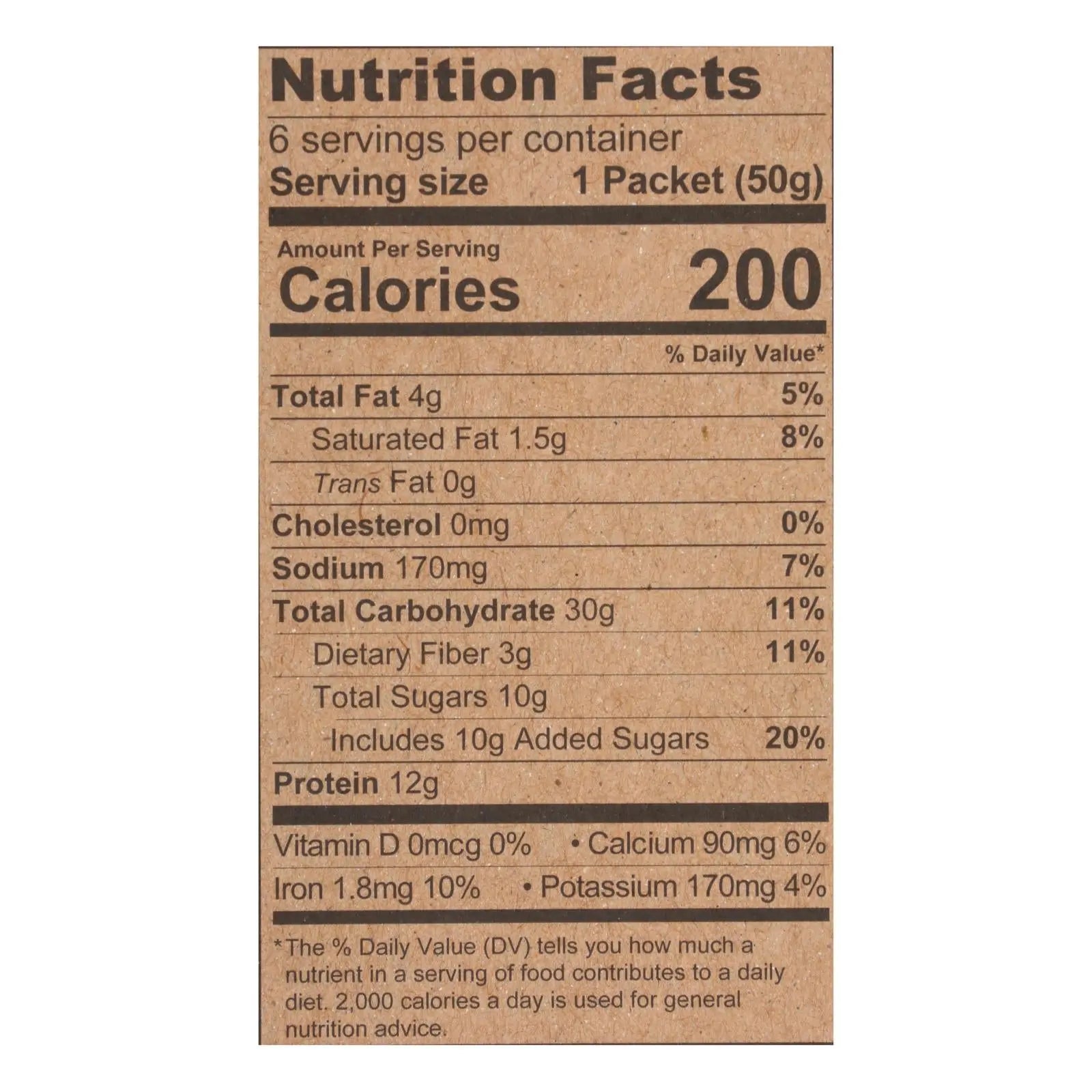 Kodiak Cakes - Oatmeal Choc Chip Packets - Cs Of 6-6/1.76oz Kodiak Cakes