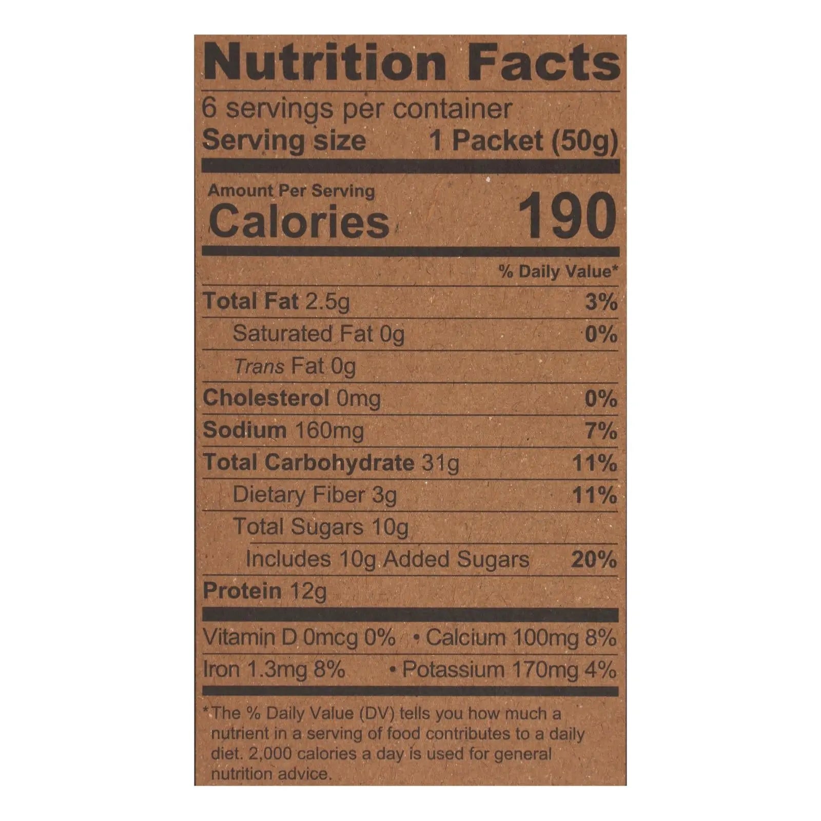 Kodiak Cakes - Oatmeal Mpl Brwn Sgr Pckt - Cs Of 6-6/1.76oz Kodiak Cakes