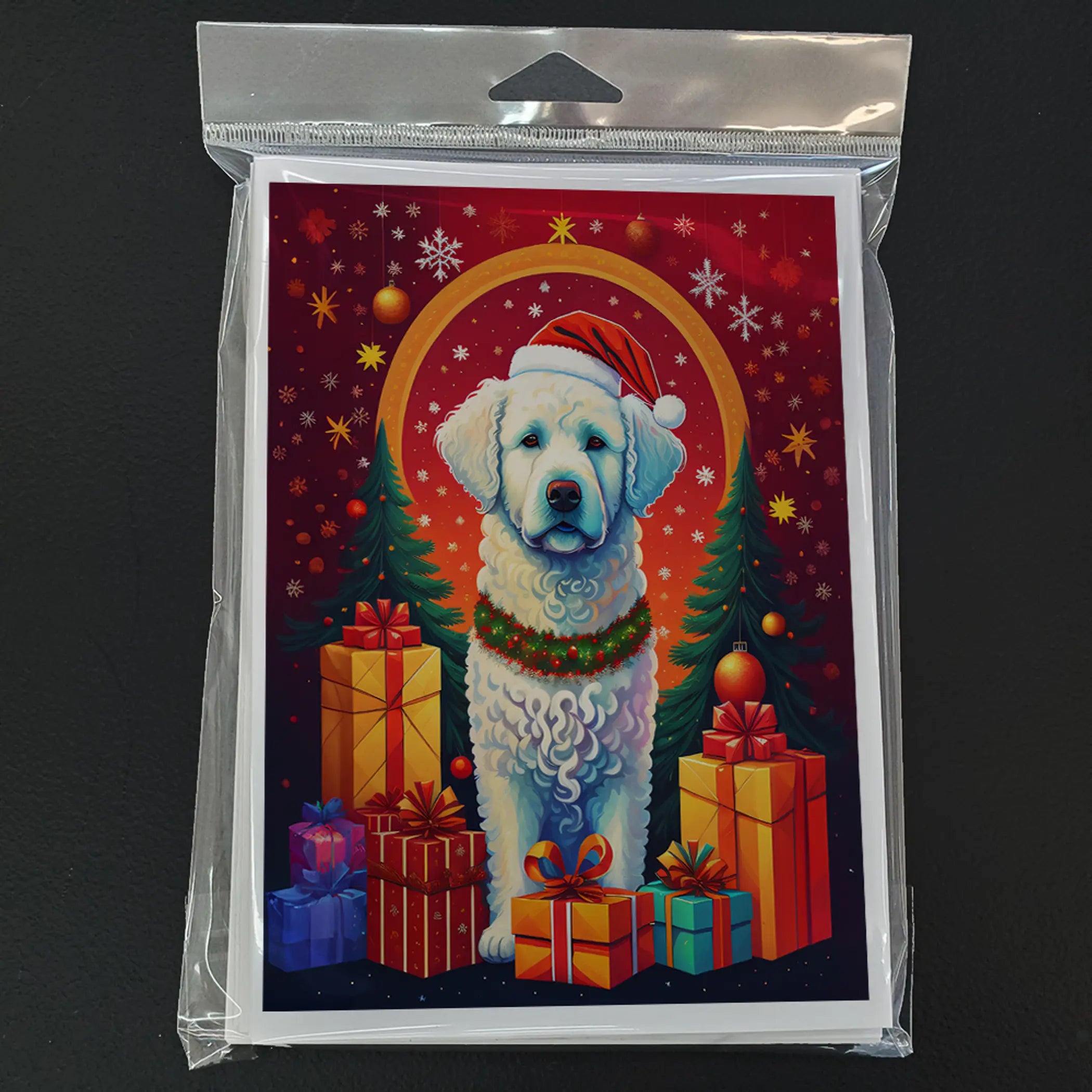 Kuvasz Holiday Christmas Greeting Cards Pack of 8 Caroline's Treasures
