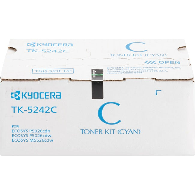 Kyocera-strategic Kyocera Tk-5242c Cyan Toner Cartridge For Use In Ecosys M5526cdw P5026cdw Estima Kyocera-strategic
