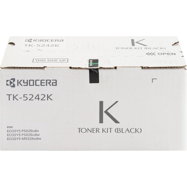 Kyocera-strategic Kyocera Tk-5242k Black Toner Cartridge For Use In Ecosys M5526cdw P5026cdw Estim Kyocera-strategic
