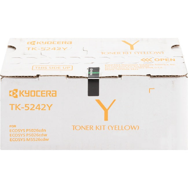 Kyocera-strategic Kyocera Tk-5242y Yellow Toner Cartridge For Use In Ecosys M5526cdw P5026cdw Esti Kyocera-strategic