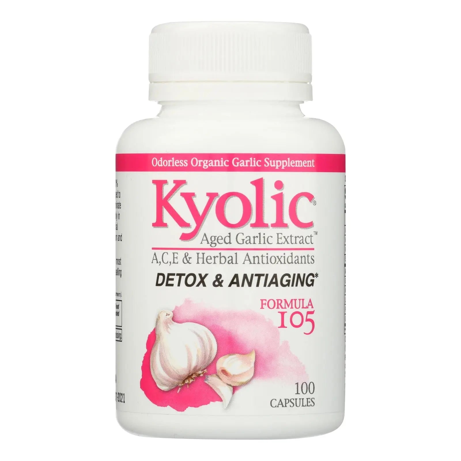 Kyolic - Aged Garlic Extract Detox And Anti-aging Formula 105 - 100 Capsules Kyolic