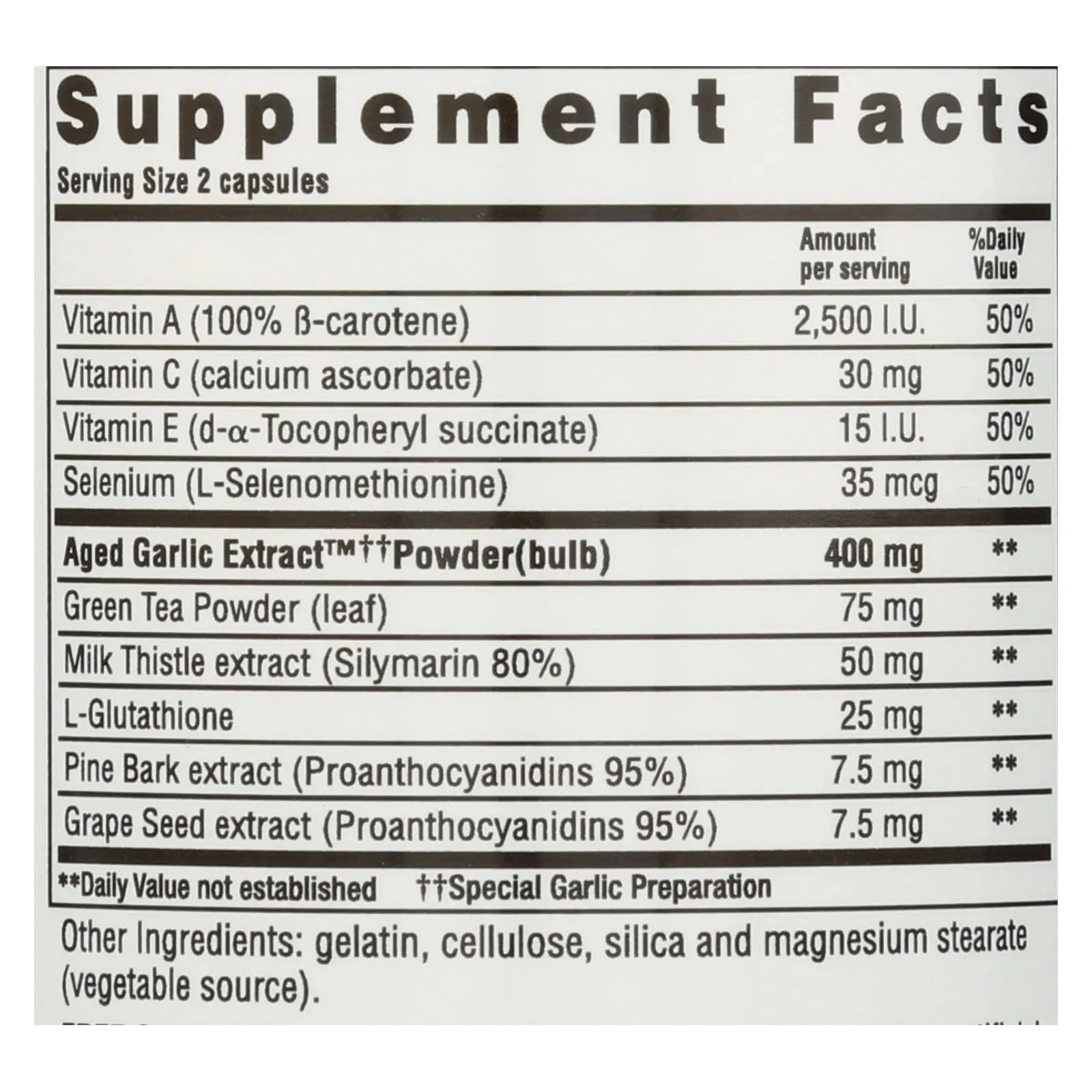 Kyolic - Aged Garlic Extract Detox And Anti-aging Formula 105 - 100 Capsules Kyolic