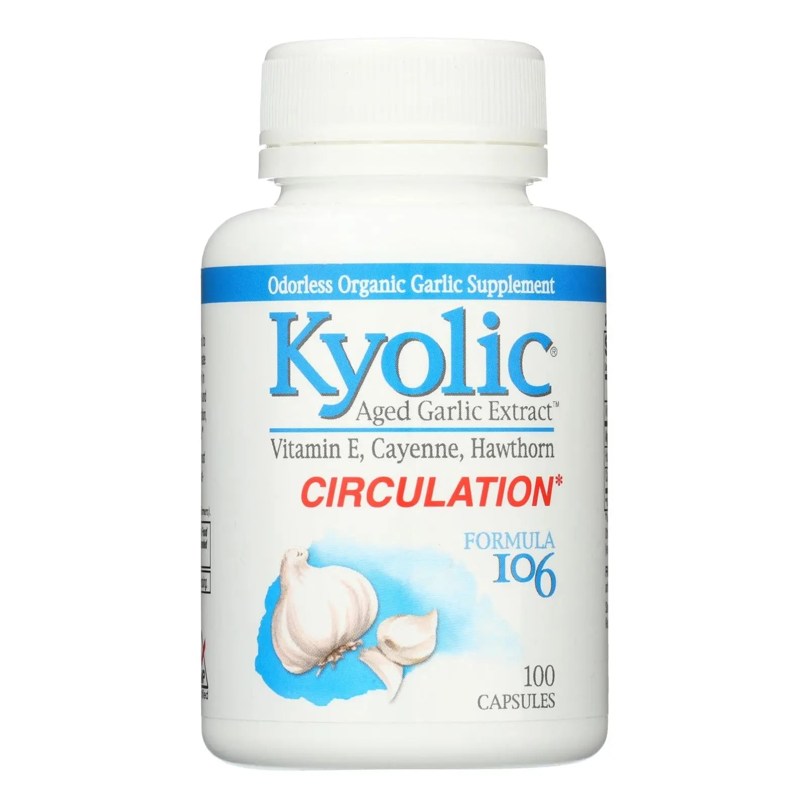 Kyolic - Aged Garlic Extract Healthy Heart Formula 106 - 100 Capsules Kyolic
