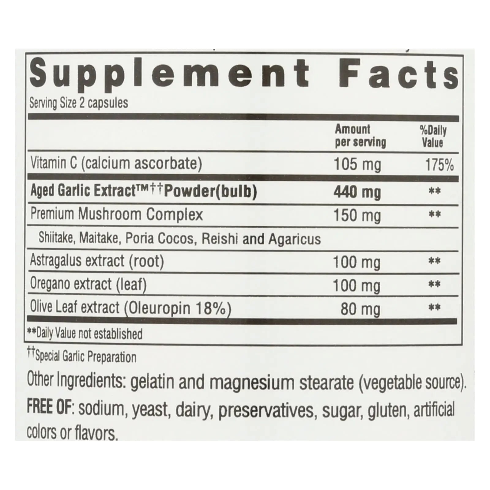 Kyolic - Aged Garlic Extract Immune Formula 103 - 200 Capsules Kyolic