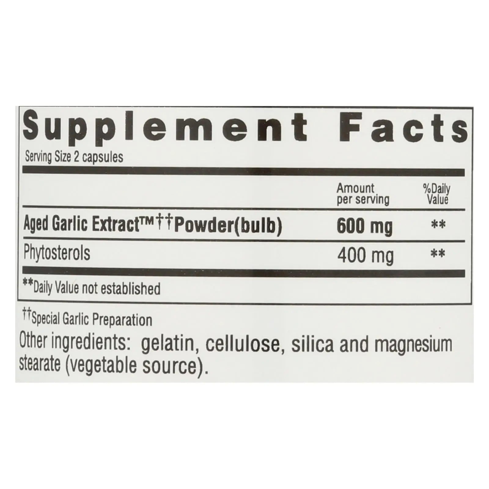 Kyolic - Aged Garlic Extract Phytosterols Formula 107 - 80 Capsules Kyolic