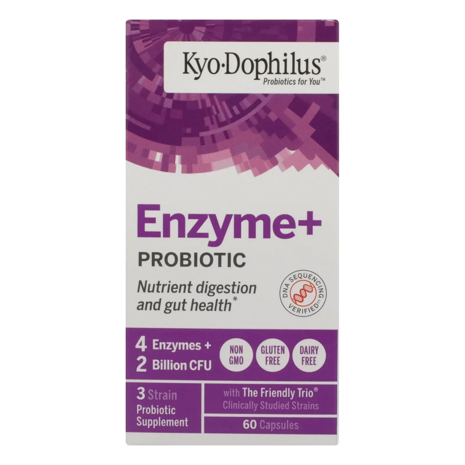 Kyolic - Kyo-dophilus With Enzymes Digestion - 60 Capsules Kyolic