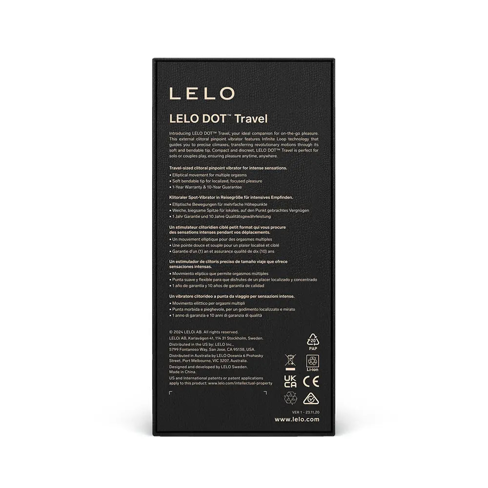LELO DOT Travel Clitoral Pinpoint Vibrator Pink LELO