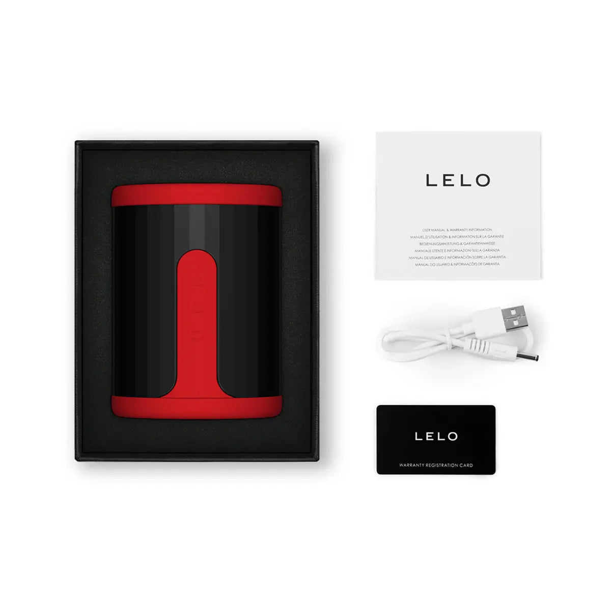 LELO F2S Massager & Stroker Red LELO