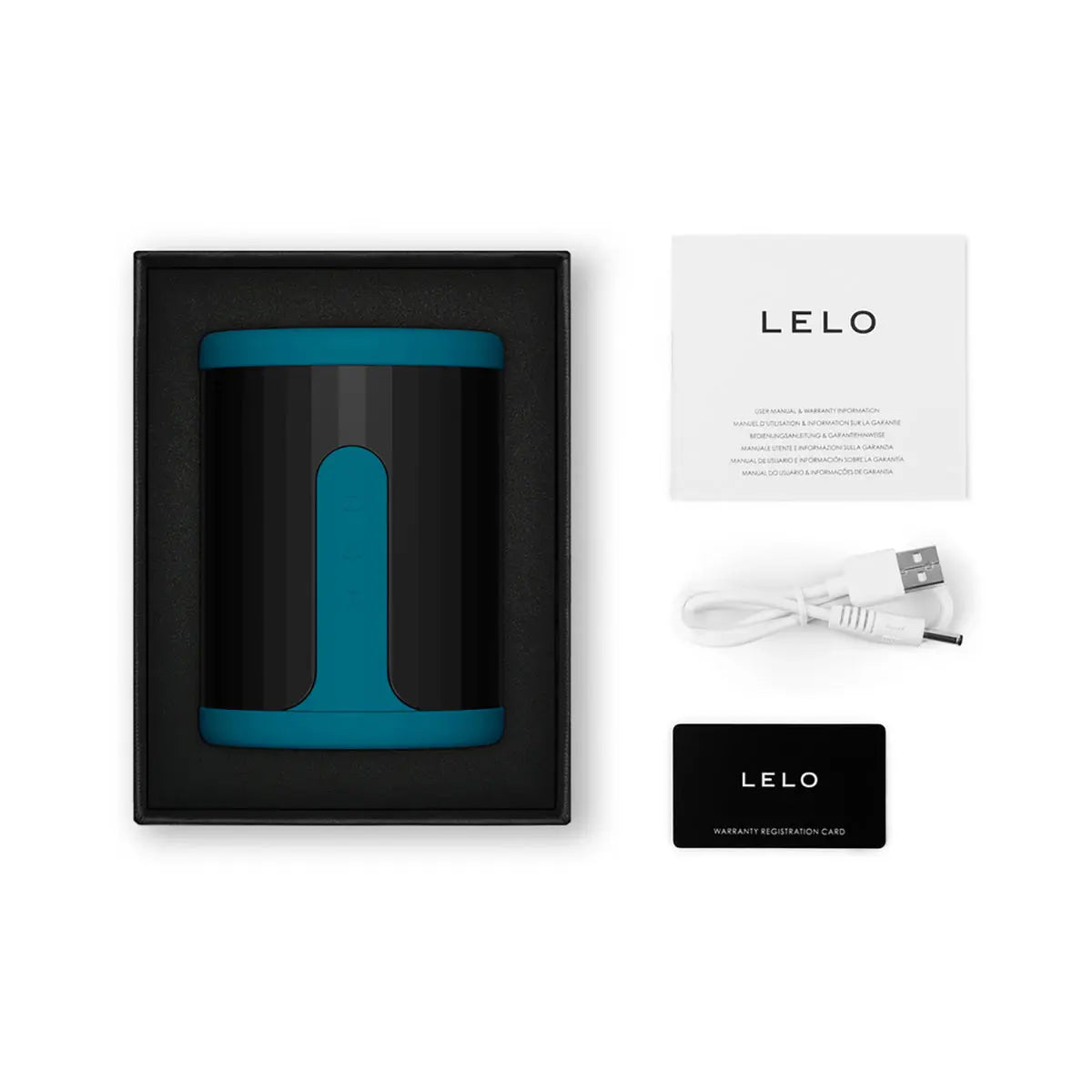LELO F2S Massager & Stroker Teal - GreatEagleInc
