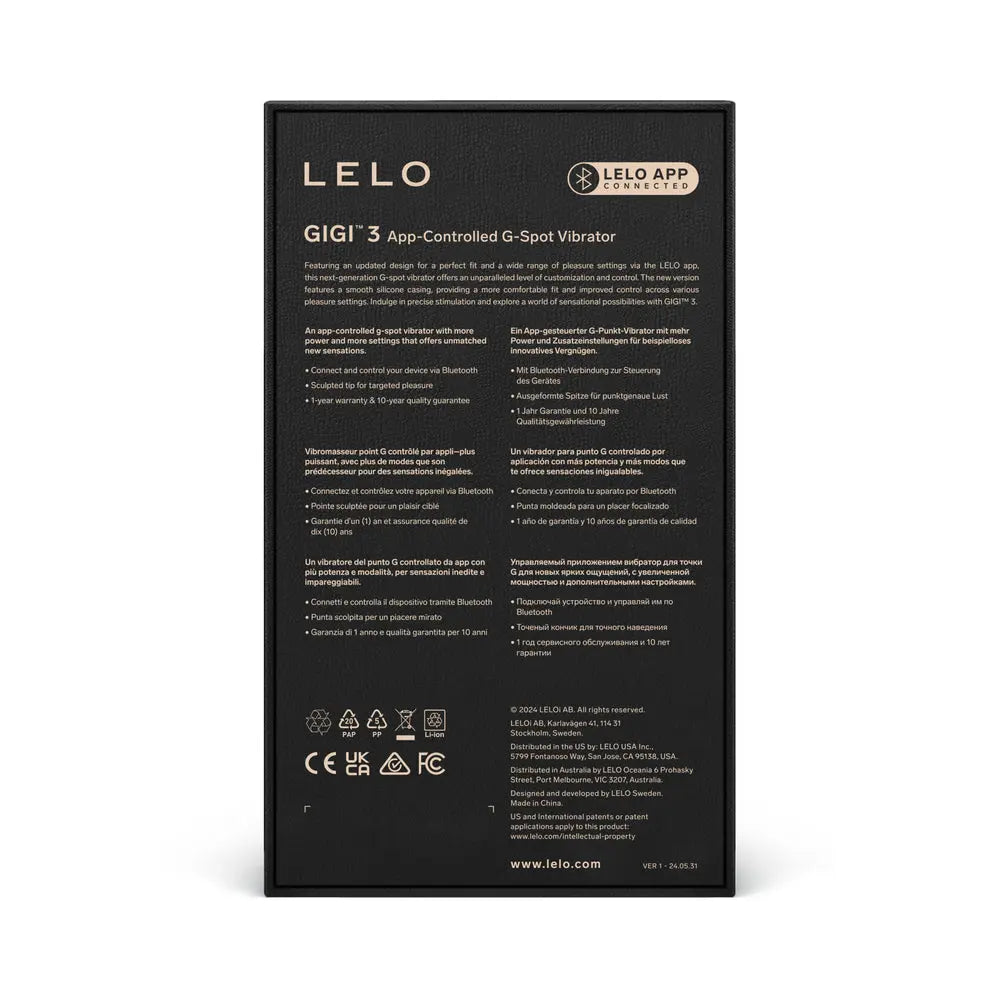 LELO GIGI 3 App G-Spot Vibr Deep Rose LELO
