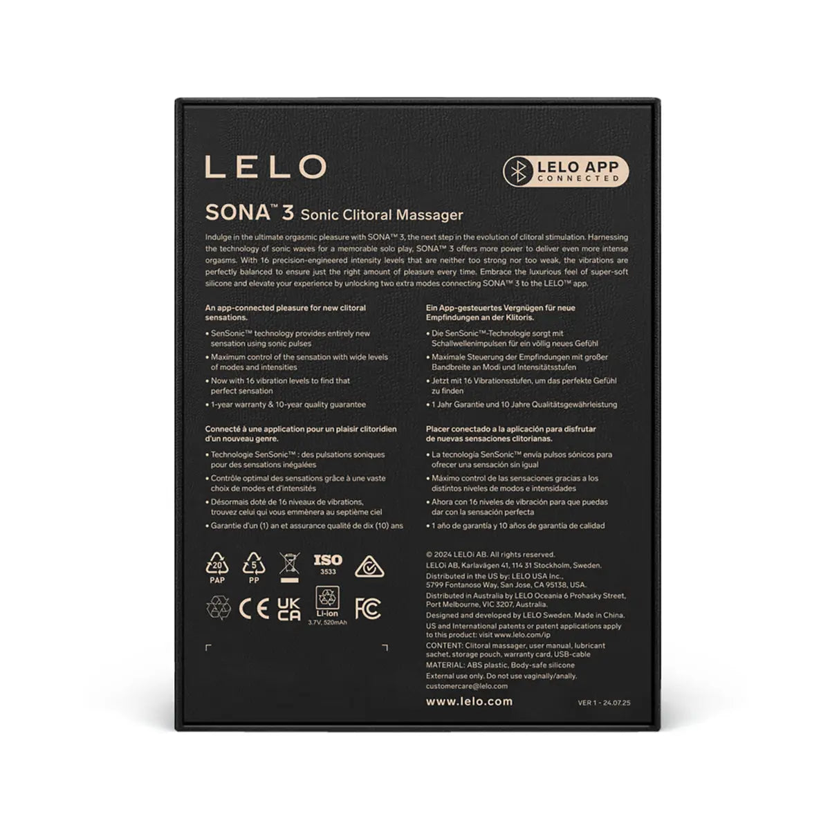 LELO SONA 3 Clitoral Stimulator Cream LELO