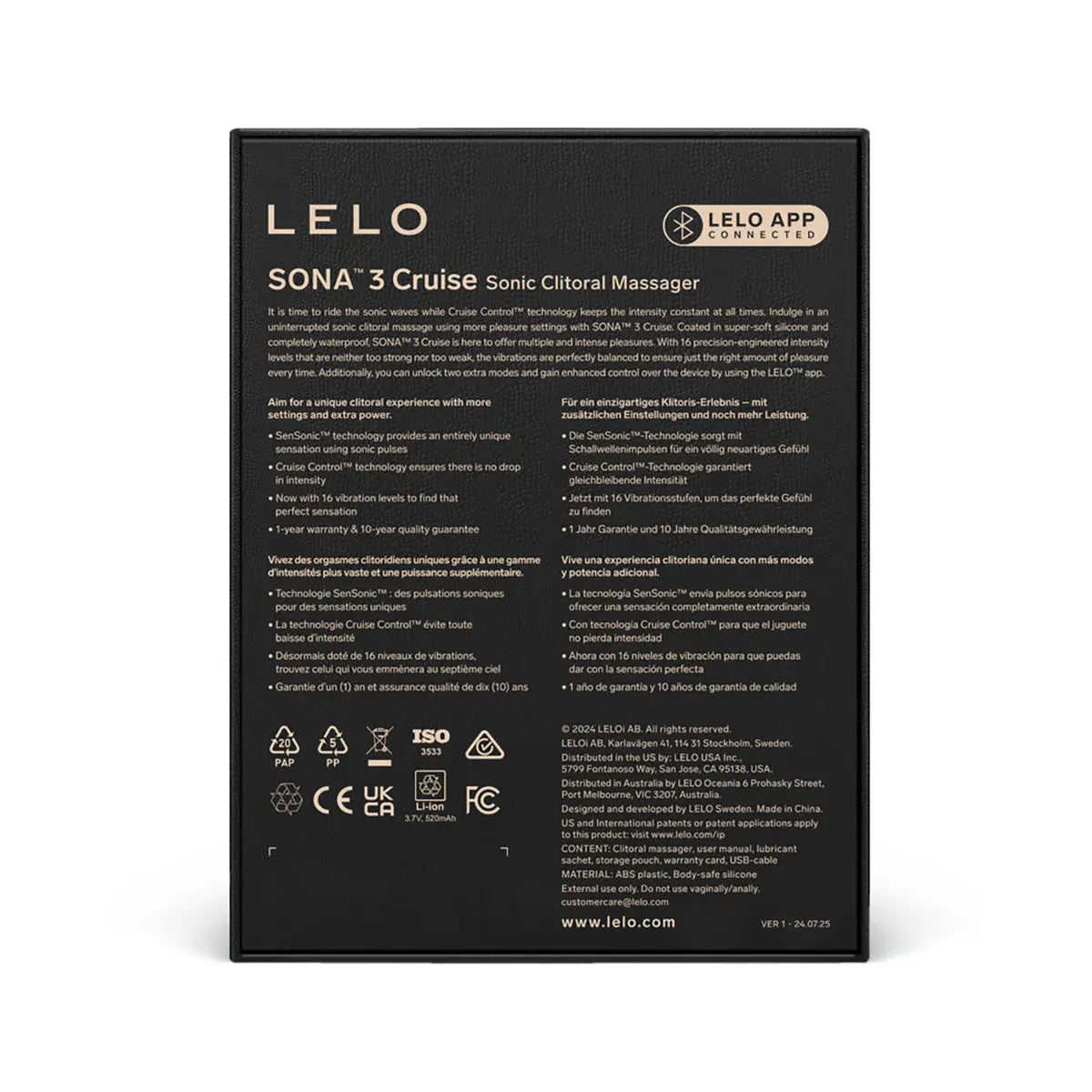 LELO SONA 3 Cruise Clit Stim Plum LELO
