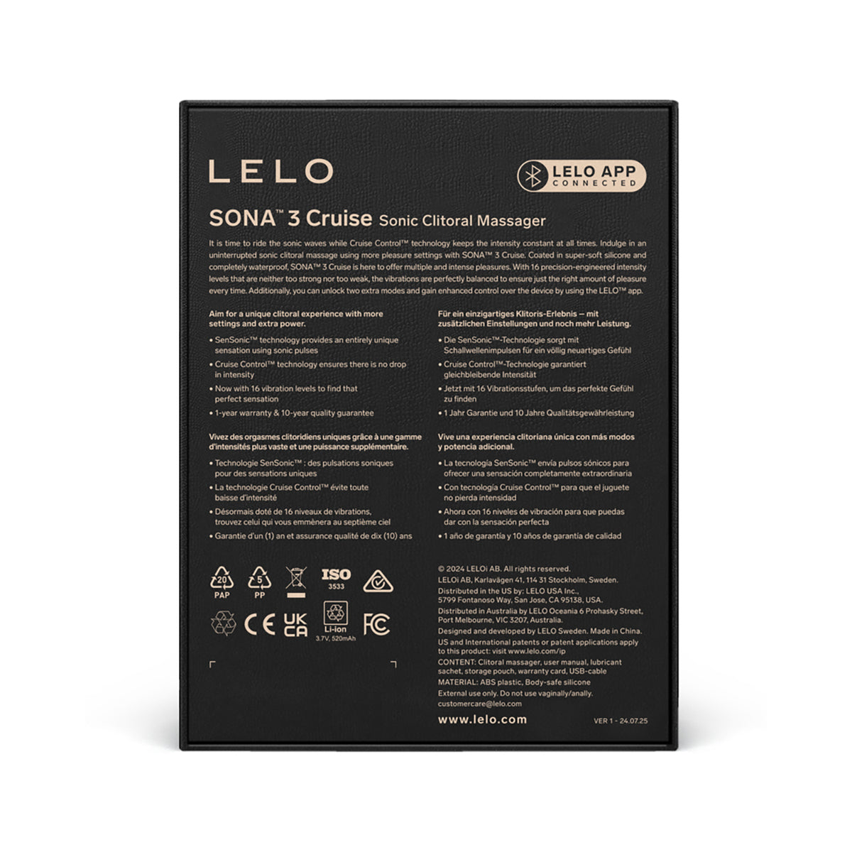 LELO SONA 3 Cruise Clit Stim Soft Pink LELO