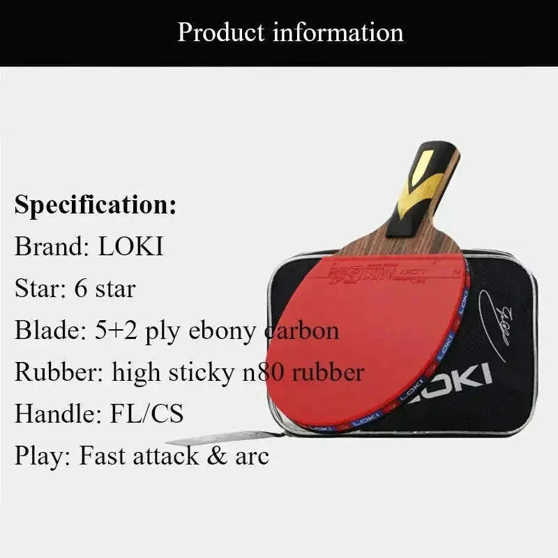 LOKI-Gold-Version-6-Star-Table-Tennis-Racket-Ebony-Table-Tennis-Blade-Fast-Attack-Ping-Pong-Racket-Carbon-Pingpong-Paddle-GreatEagleInc-334649270