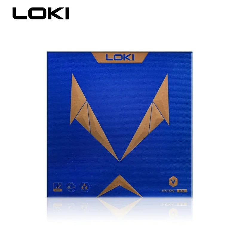 LOKI RXTON 5 High Elasticity Table Tennis Rubber Sticky Red Ping Pong Rubber Pips In High-density Sponge Black Pingpong Rubber GreatEagleInc