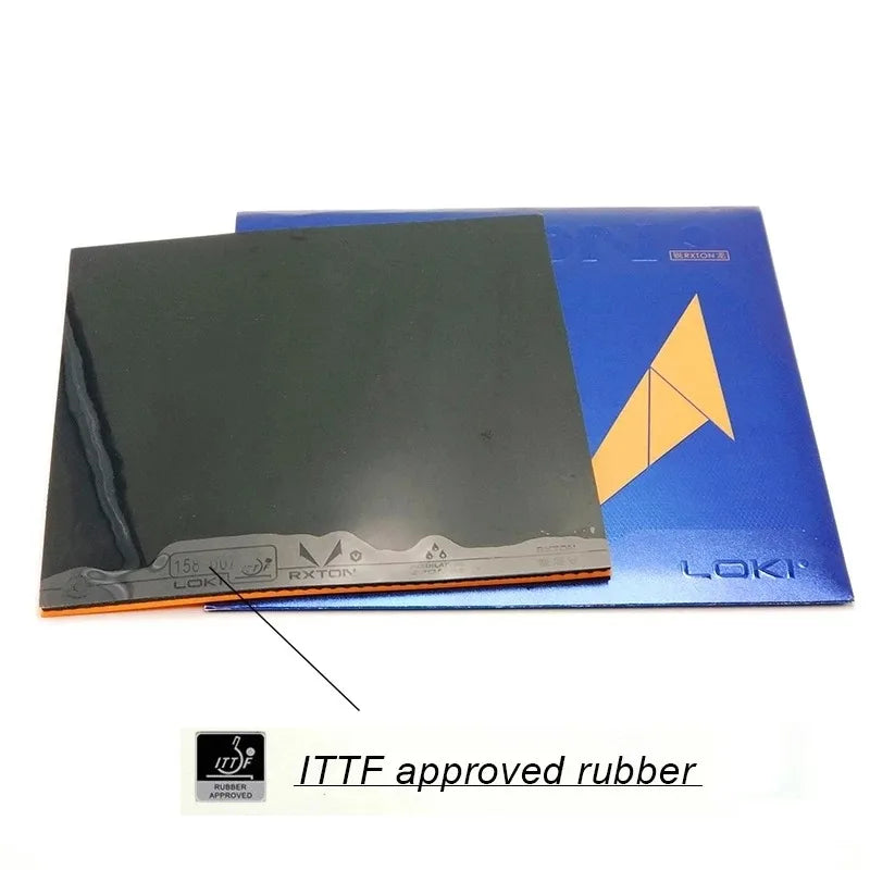 LOKI RXTON 5 High Elasticity Table Tennis Rubber Sticky Red Ping Pong Rubber Pips In High-density Sponge Black Pingpong Rubber GreatEagleInc